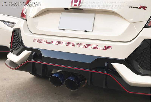 J'S RACING SUS EXHAUST PLUS DUAL 70RR FOR HONDA CIVIC