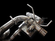 POWER CRAFT HYBRID EXHAUST MUFFLER SYSTEM WITH RACING STRAIGHT CATALYZER FOR FERRARI 488 ITALIA P-FE450101-SE
