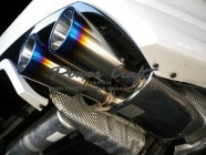 POWER CRAFT EXHAUST MUFFLER SYSTEM WITH BLACK TAIL FOR PORSCHE PANAMERA S PANAMERA 4S  P-PO470103-BKT