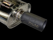 POWER CRAFT EXHAUST MUFFLER SYSTEM ABOVE DIFFERENTIAL WITH BLACK TAIL FOR TOYOTA AE86 P-TO010105-BKT