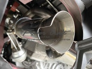 POWER CRAFT HYBRID EXHAUST MUFFLER SYSTEM WITH BLACK TAIL FOR FERRARI 488 PISTA P-FE880103-BKT