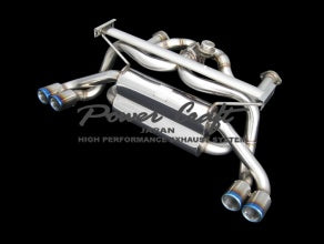 POWER CRAFT HYBRID EXHAUST MUFFLER SYSTEM WITH BLACK TAIL FOR FERRARI 355 P-FE360101-BKT