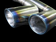 POWER CRAFT HYBRID EXHAUST MUFFLER SYSTEM WITH BLACK TAIL FOR FERRARI F360 SPIDER P-FE370101-BKT