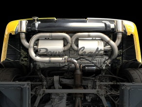 POWER CRAFT EXHAUST MUFFLER SYSTEM FULL TITANIUM MUFFLER WITH MATTE BLACK TAIL FOR HONDA NSX NA1  P-HO160103-MBT