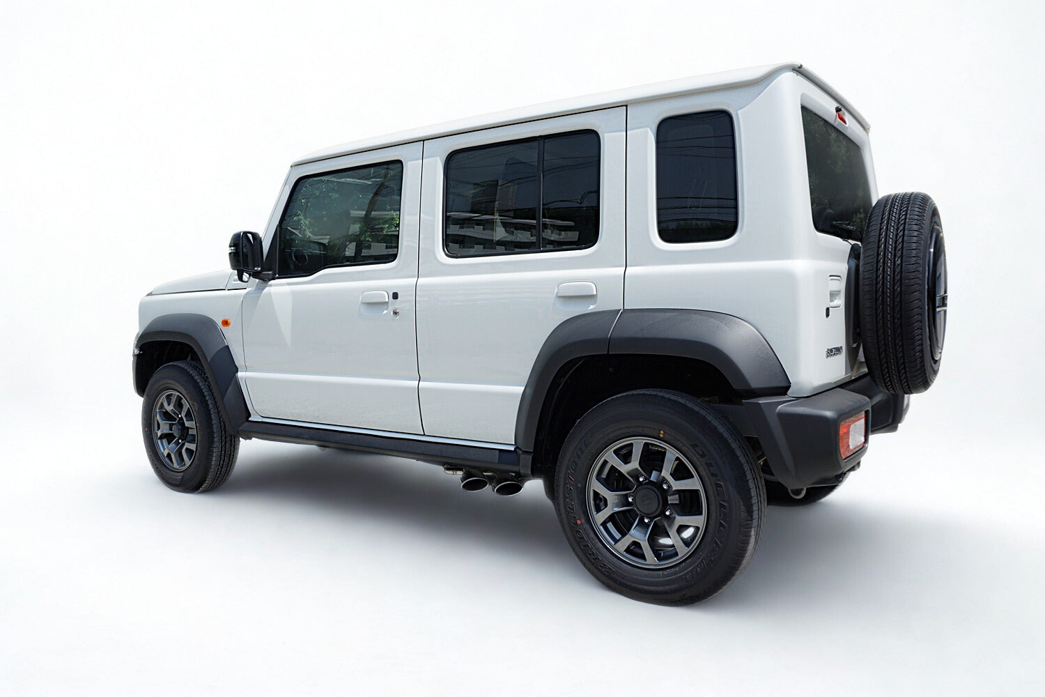 EXART ONE MUFFLER GRAPHITE METALLIC TAIL EXHAUST EXHAUST FOR SUZUKI JIMNY NOMAD 3BA-JC74W K15B EA02-SZ105-G