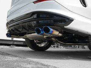 EXART ONE MUFFLER SPORTS SOUND GRAPHITE METALLIC OVAL TAIL (110MM X 70MM 4 PIECES) EXHAUST EXHAUST FOR LEXUS NX450H+ A25A-FXS EA02-LX112-G