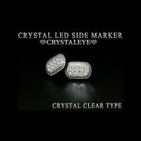 CRYSTAL EYE CRYSTAL LED SIDE MARKER, BLACK TYPE FOR TOYOTA VEHICLES B CHECK COMPATIBILITY CHART D019BK