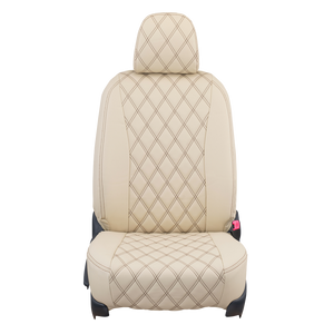 CLAZZIO OVERSTITCH IVORY X BROWN STITCH SEAT COVER FOR TOYOTA ARISTO JZS160 JZS161 S300 V300 24ETB0161VN