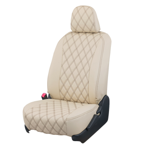 CLAZZIO OVERSTITCH IVORY X BROWN STITCH SEAT COVER FOR TOYOTA ARISTO JZS160 JZS161 S300 V300 24ETB0161VN