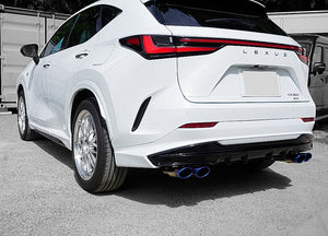 EXART ONE MUFFLER SPORTS SOUND GRAPHITE OVAL TAIL (110MM X 70MM 4 PIECES) EXHAUST EXHAUST FOR LEXUS NX350 5BA-TAZA25 T24A EA02-LX113-G