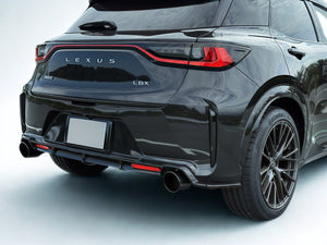 EXART IVSC MUFFLER GRAPHITE METALLIC ROUND Φ114 TAILPIPE. EXHAUST EXHAUST FOR LEXUS LBX MORIZO RR 4BA-GAYA16 G16E-GTS EA01-LX114-G