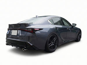EXART IVSC MUFFLER CARBON FIBER OVAL TAIL (120MM WIDTH) EXHAUST EXHAUST FOR LEXUS IS350 3BA-GSE31 2GR-FKS EA01-LX115-CARBON-FIBER-OVAL-TAILPIPE-120MM-WIDTH