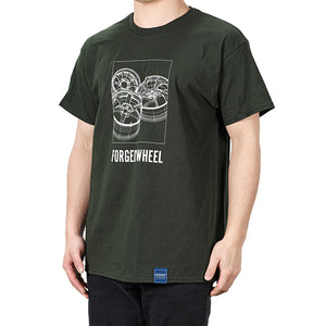 RAYS OFFICIAL T-SHIRT 29S-G FOREST GREEN S FOR  7409030020135