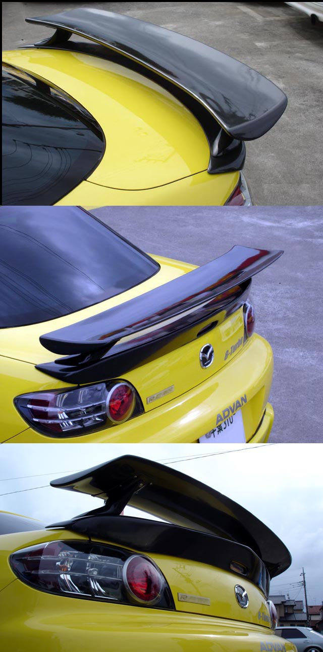 RE-AMEMIYA TRUNK WING SPOILER CARBON FOR MAZDA RX-8 D0-088030-015