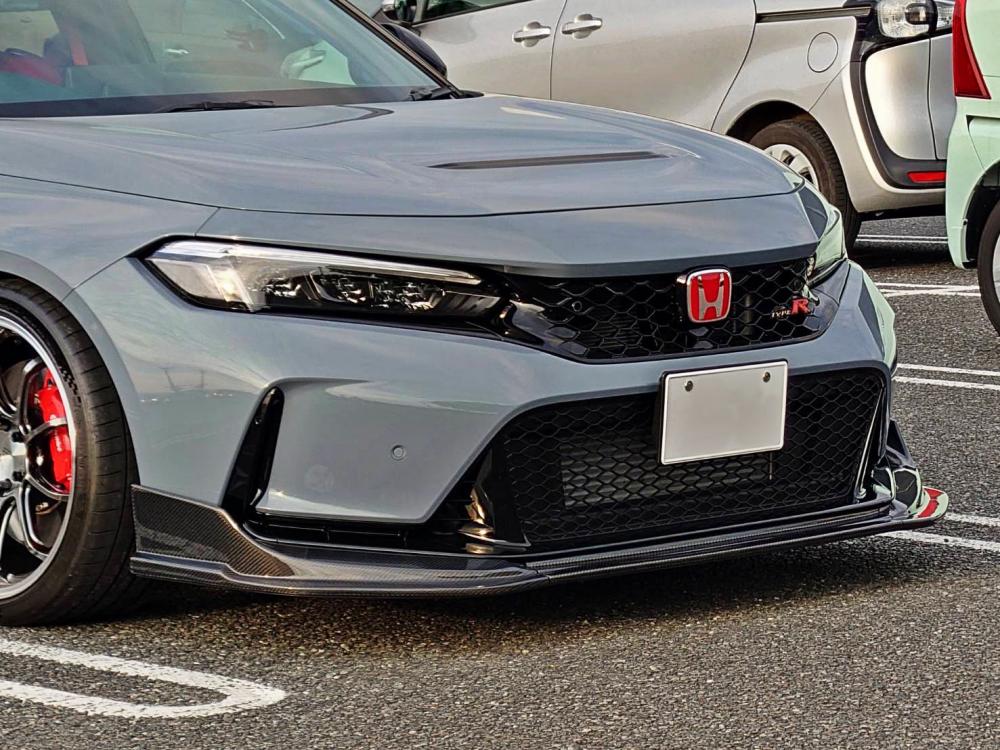 M&M HONDA FRONT LIP SPOILER CARBON PLUS FRP FOR HONDA CIVIC FL5 01010-FL5-MR01