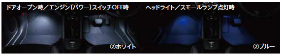 HONDA FOOTLIGHT WHITE BLUE 08E10-TZA-B01