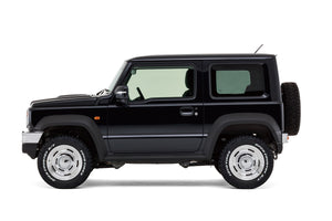 DAMD LITTLE B EXTERIOR 5 PIECE KIT BONNET JUNGLE GREEN FRONT BUMPER COARSE GRAIN SILVER X COARSE GRAIN MATTE BLACK REAR BUMPER PHONG IVORY METALLIC X COARSE GRAIN MATTE BLACK FOR SUZUKI JIMNY SIERRA JB74  DAMD-00029