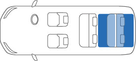 KARO FLAXY BRILLIANT BLUE LUGGAGE MATS FOR MERCEDES BENZ GL-Class X166 FLAXY-3379-BLUE