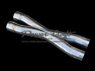 POWER CRAFT HYBRID EXHAUST MUFFLER SYSTEM TITAN TAIL WITH X TUBE AND WITH BLACK TAIL FOR FERRARI F12 TDF P-FE1030101-SE-BKT