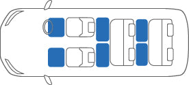 KARO GRAN SISAL BLUE BLACK FLOOR MATS FOR BMW X5 E-70 GRAN-SISAL-3328-BLUE-BLACK