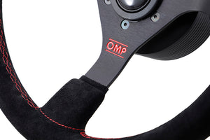 BLITZ OMP STEERING WHEEL φ350 SUEDE FOR 13520