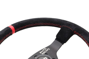 BLITZ OMP STEERING WHEEL φ350 SUEDE FOR 13520