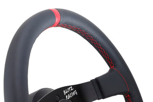 BLITZ OMP STEERING WHEEL φ350 LEATHER FOR 13521