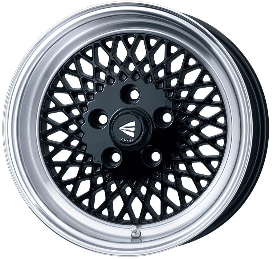 ENKEI ENKEI NEO CLASSIC ENKEI92 15X7J 114.3X4 38 BLACK WITH MACHINED LIP ENKEI-01511