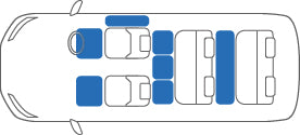 KARO FLAXY BRILLIANT BLUE FLOOR MATS FOR Toyota Estima AHR20W FLAXY-3199-BLUE