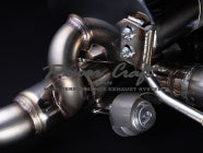 POWER CRAFT HYBRID EXHAUST MUFFLER SYSTEM USE GENUINE TAIL WITH X TUBE  FOR FERRARI FF P-FE860104-SE