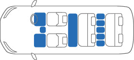 KARO FLAXY BRILLIANT BLUE FLOOR MATS FOR Toyota Vellfire GGH・ANH2#W FLAXY-2314-BLUE
