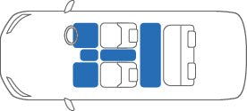 KARO FLAXY BRILLIANT BLUE FLOOR MATS FOR Toyota Nadia SXN1# FLAXY-1071-BLUE
