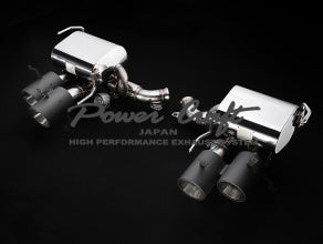 POWER CRAFT HYBRID EXHAUST MUFFLER SYSTEM TITAN TAIL WITH X TUBE FOR FERRARI FF P-FE860102-SE - Black Hawk Japan