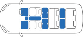 KARO GRAN SISAL GREEN BLACK FLOOR MATS FOR Toyota Granvia VCH, KCH1#W GRAN-SISAL-1094-GREEN-BLACK