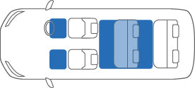 KARO GRAN SISAL BLUE BLACK FLOOR MATS FOR Nissan Largo C, N, V, NC, VN W30 GRAN-SISAL-866-BLUE-BLACK