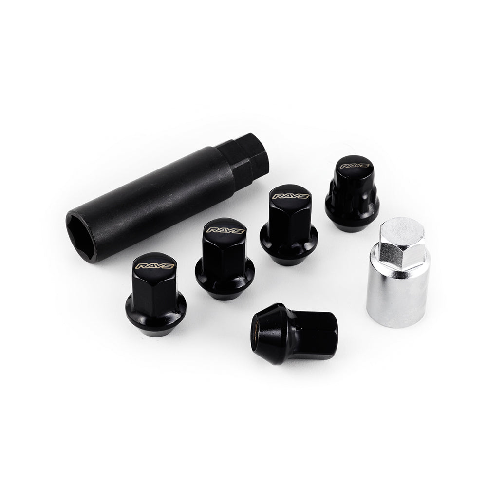 RAYS 17HEX L31 NUT&LOCK 12X1.5 4H BK (Black) 74082000002BK