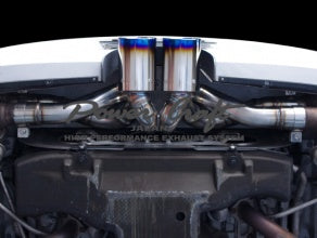POWER CRAFT HYBRID EXHAUST MUFFLER SYSTEM WITH BLACK TAIL FOR PORSCHE 997 GT3 GT3RS P-PO460103-BKT