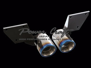 POWER CRAFT HYBRID EXHAUST MUFFLER SYSTEM GRAN TURISMO MC STRADALE TYPE WITH BLACK TAIL FOR MASERATI GRAN TURISMO P-MAS810101-BKT