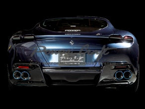 POWER CRAFT HYBRID EXHAUST MUFFLER SYSTEM WITH BLACK TAIL FOR FERRARI ROMA P-FE1110101-BKT
