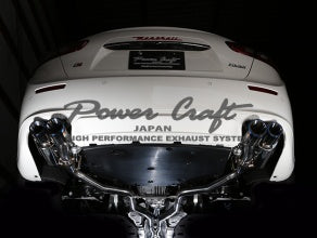 POWER CRAFT HYBRID EXHAUST MUFFLER SYSTEM WITH BLACK TAIL FOR MASERATI GHIBLI 2013.1- 2017.10 P-MAS800101-BKT