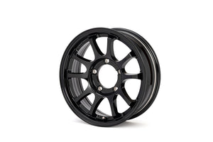SHOWA GARAGE SNAP-WADE ALUMINUM WHEEL 16-INCH 16X5.5 0MM GLOSS BLACK FOR SUZUKI JIMNY SIERRA JB74/JB43 JIMNY NOMAD JC74 W00245