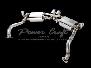 POWER CRAFT HYBRID EXHAUST MUFFLER SYSTEM WITH BLACK TAIL FOR PORSCHE 981 CAYMAN S BOXSTER S CAYMAN GT4 3.4L P-PO490103-BKT