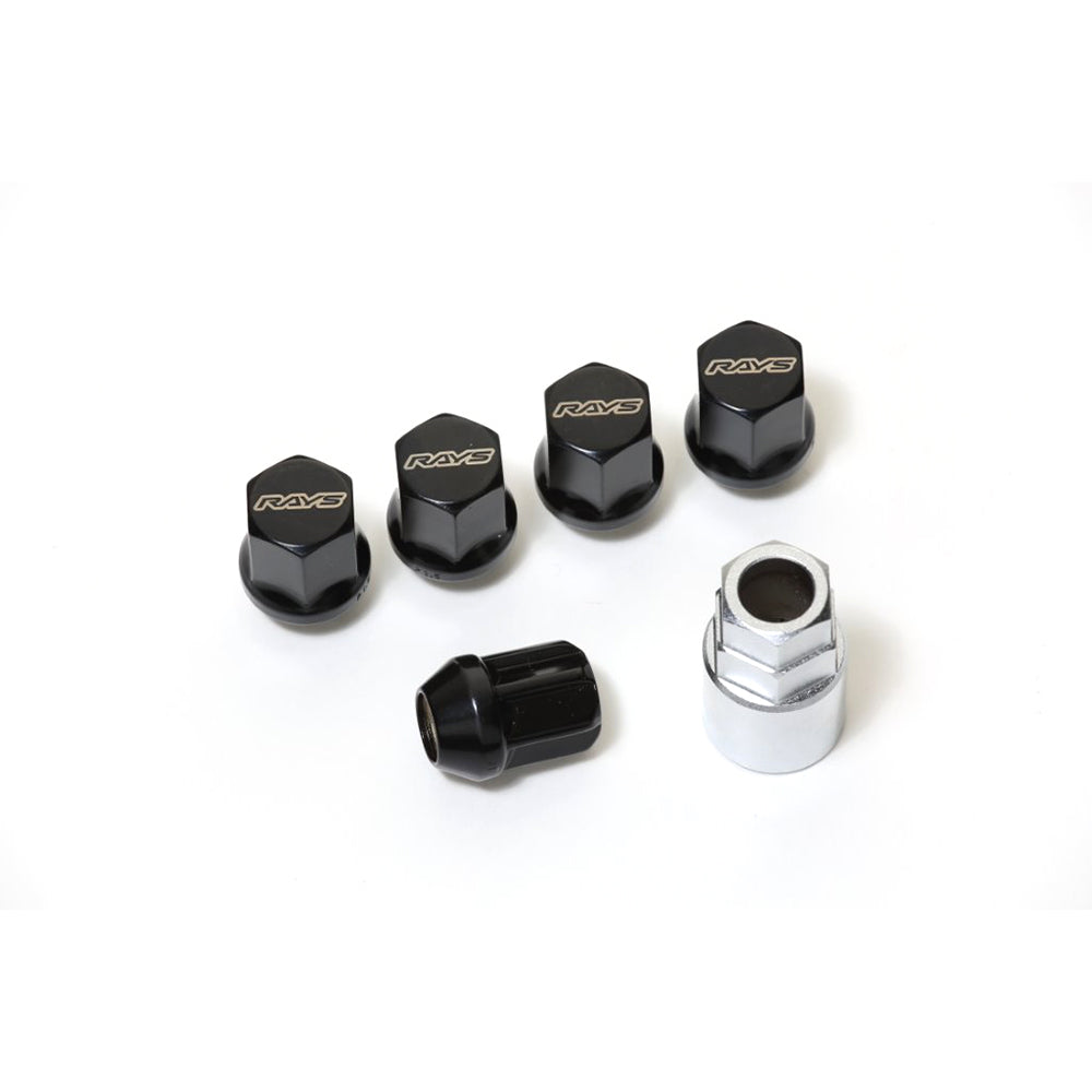 RAYS 19HEX L31 NUT&LOCK 12X1.5/5H BK (BLACK) 74081000000BK