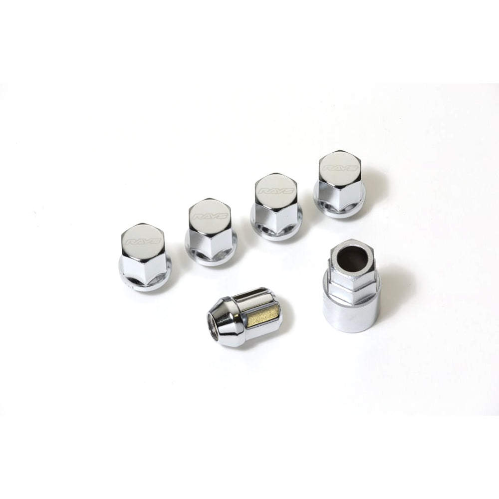 RAYS 19HEX L31 NUT&LOCK 12X1.5/5H CP (CHROME) 74081000000CP