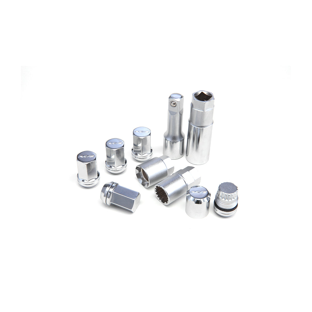 RAYS 19HEX DOUBLE LOCK&NUT 12X1.5 5H 20PC CP (CHROME) 74180000001CP