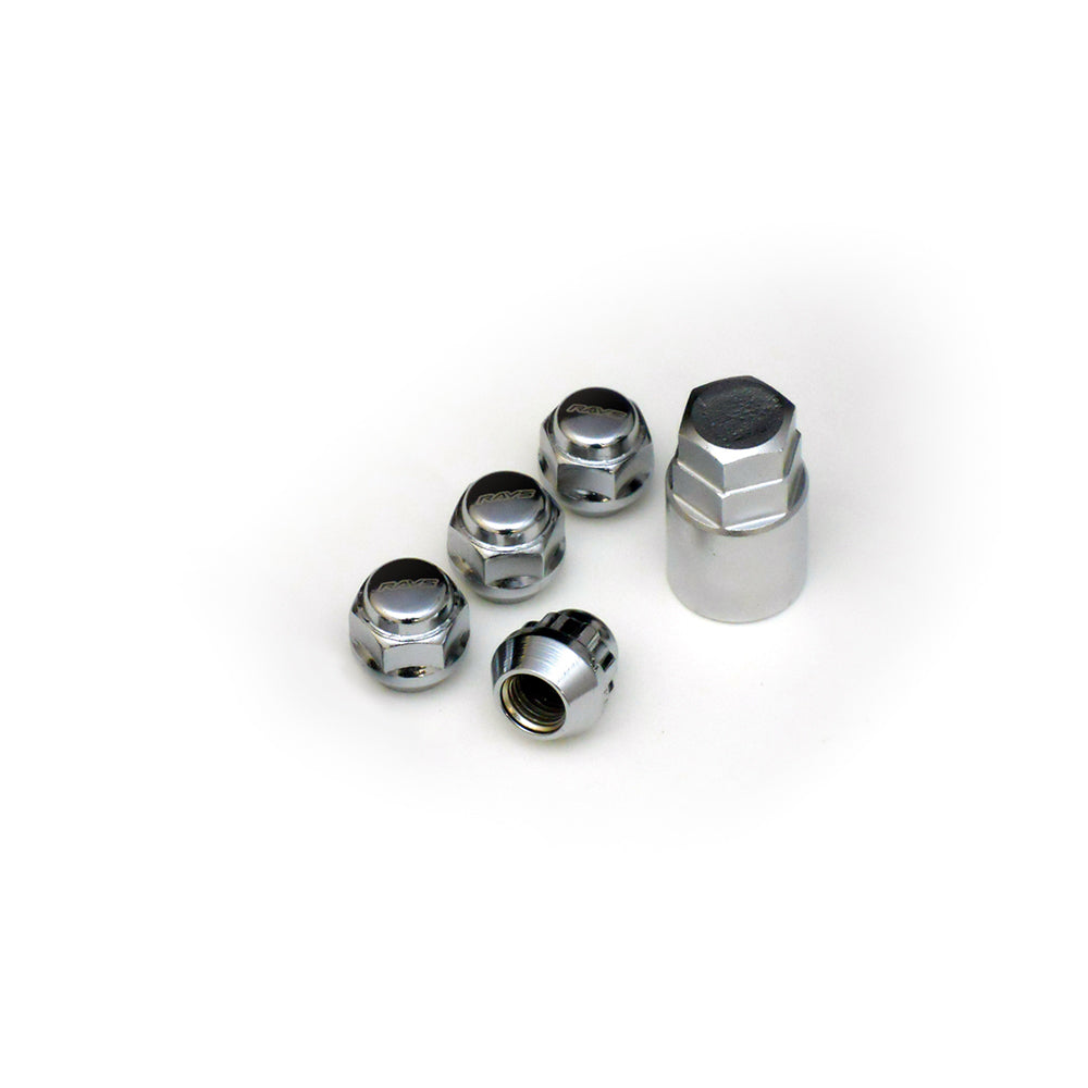 RAYS 19HEX L22 NUT&LOCK 12X1.5/4H CP (CHROME) 74082000004CP