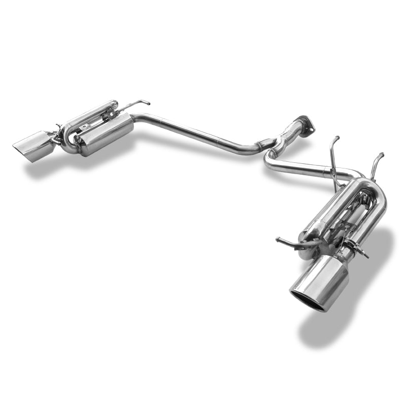 SURUGA SPEED PFS LOUD SOUND MUFFLER EXHAUST STAINLESS STEEL 101.6φ DIAGONAL FOR TOYOTA MARK X DBA GGA10 2GR-FE SRT-422-D