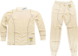 5ZIGEN ARD UNDERWEAR MESH TYPE FIA8856-2000 WHITE COLOR SHIRT AND PANTS SET M SIZE FOR  ARD-550D-SET-M