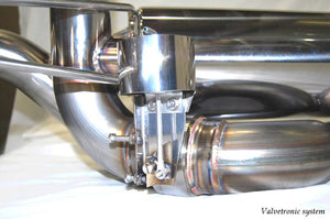 KREISSIEG CAT-BACK F1 SOUND VALVETRONIC EXHAUST SYSTEM STAINLESS STEEL BILLET FLOATING CURL TAIL SANDBLASTED KSG LOGO MARK FOR AUDI R8 V8 AUR8-01-STAINLESSBILLET-V8-4.2