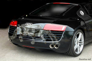 KREISSIEG CAT-BACK F1 SOUND VALVETRONIC EXHAUST SYSTEM TITANIUM FLOATING CURL TAIL SANDBLASTED KSG LOGO MARK FOR AUDI R8 V8 AUR8-01-TITANIUM-V8-4.2